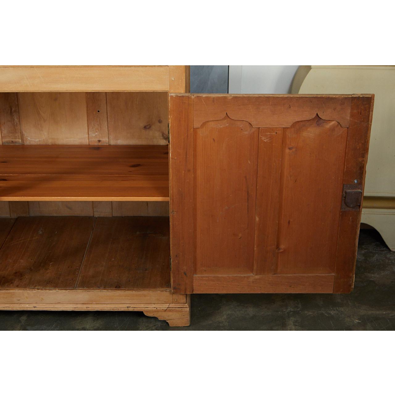 19th Century English Pine Cabinet or Cupboard