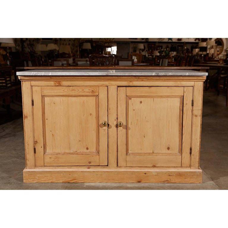English Pine with Marble Top at 1stDibs