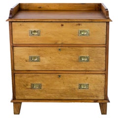 English Pine Campaign Style Chest