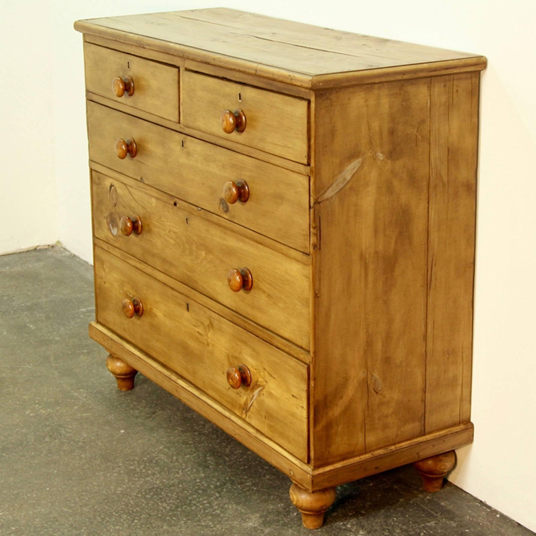 English Pine Chest of Drawers, circa 1880 2