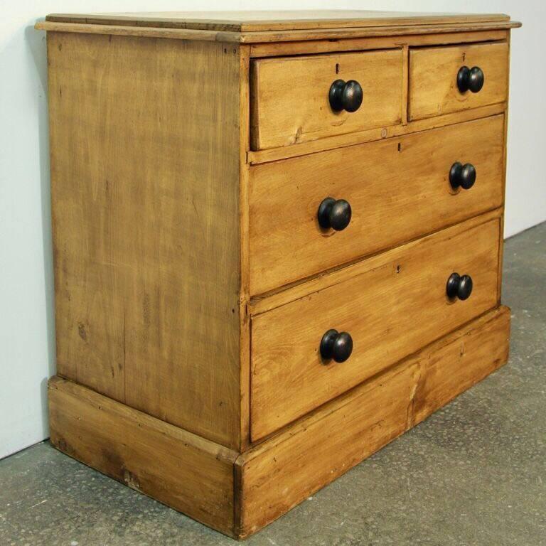 English pine chest of drawers, created by English Craftsman, circa 1880. #048-11