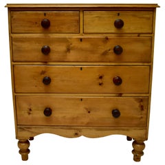 Antique English Pine Chest of Drawers