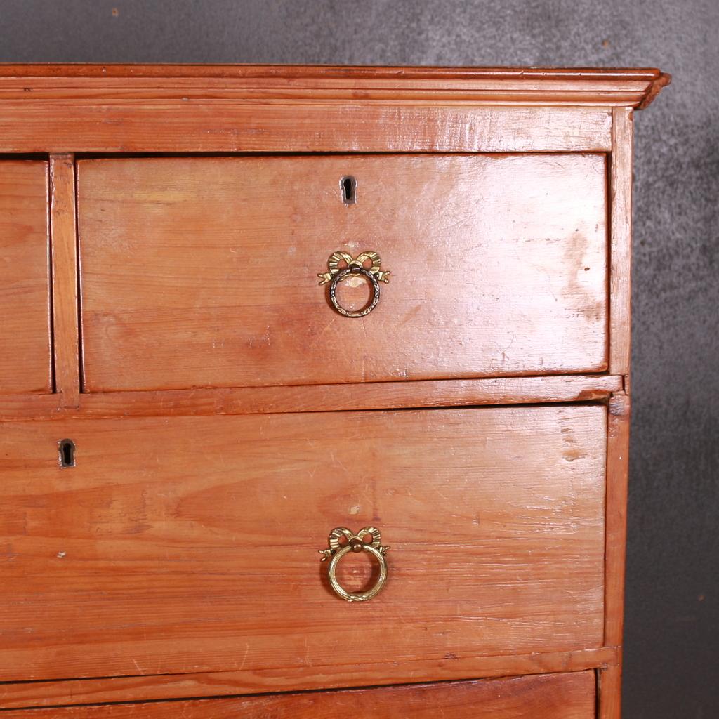 Victorian English Pine Chest on Chest