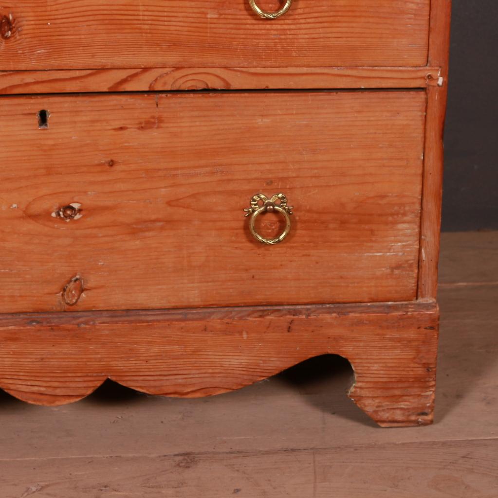 English Pine Chest on Chest In Good Condition In Leamington Spa, Warwickshire