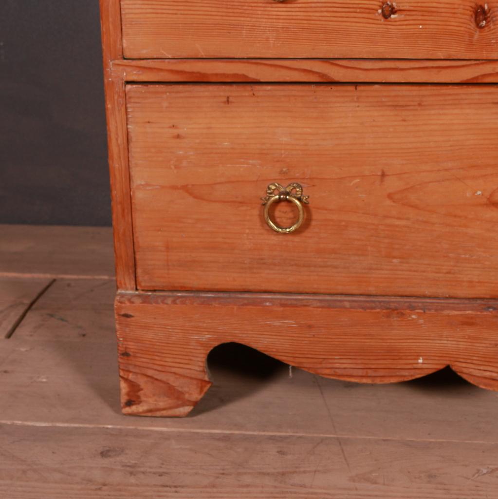 19th Century English Pine Chest on Chest