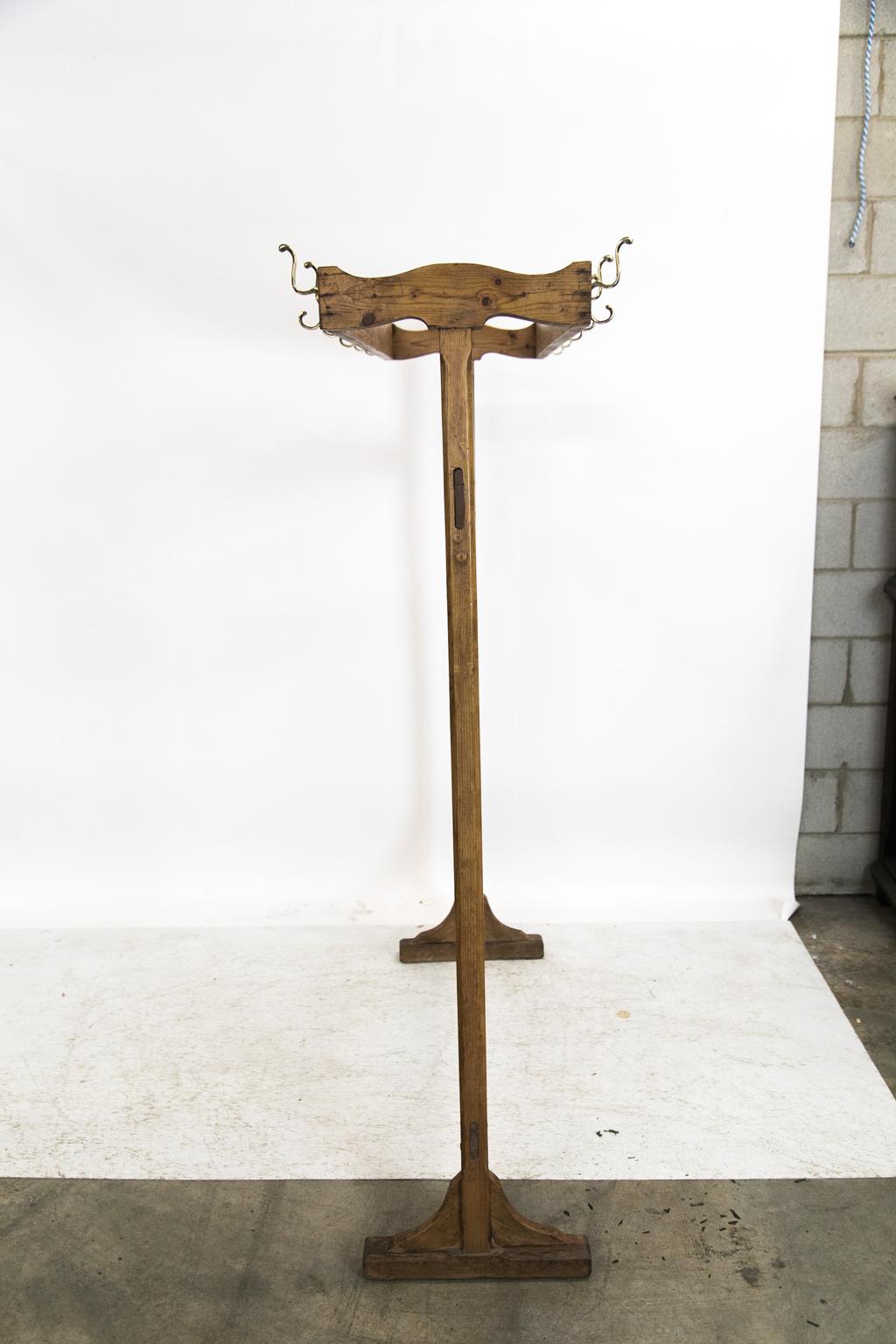 English Pine Coat or Hat Rack For Sale 4