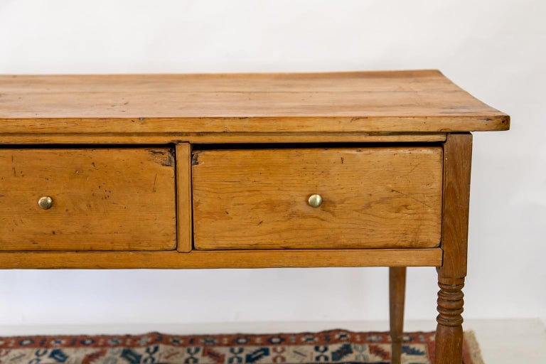 English Pine Console Table at 1stDibs