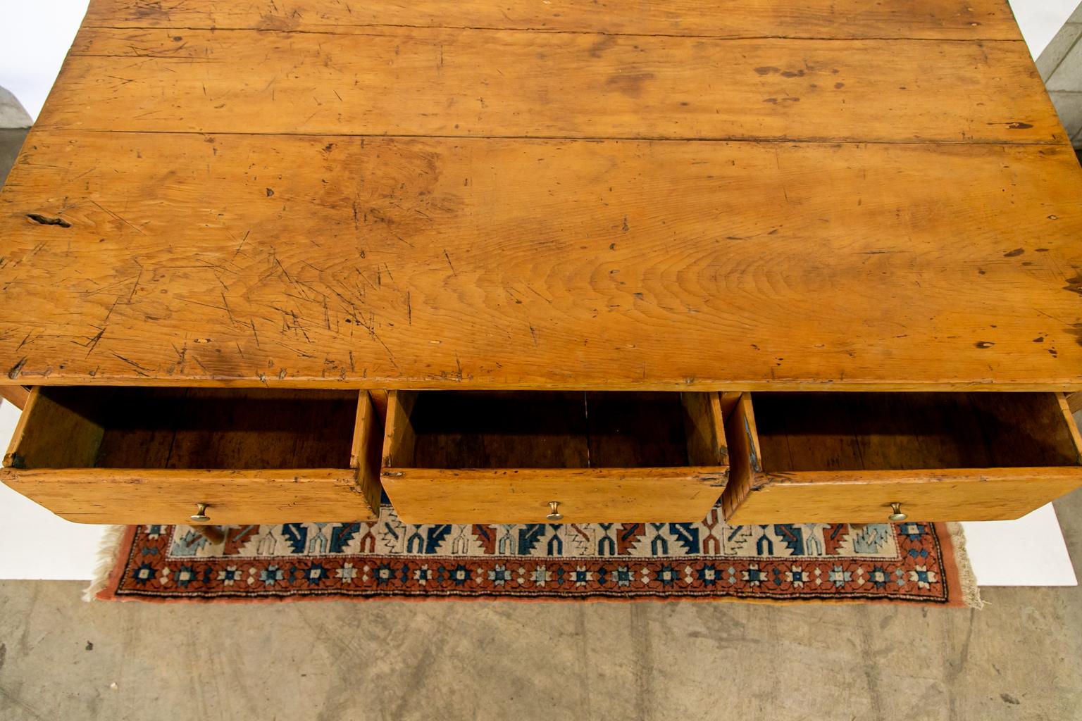 Early 19th Century English Pine Console Table