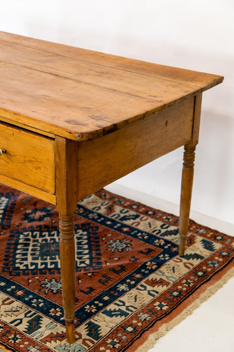 English Pine Console Table at 1stDibs