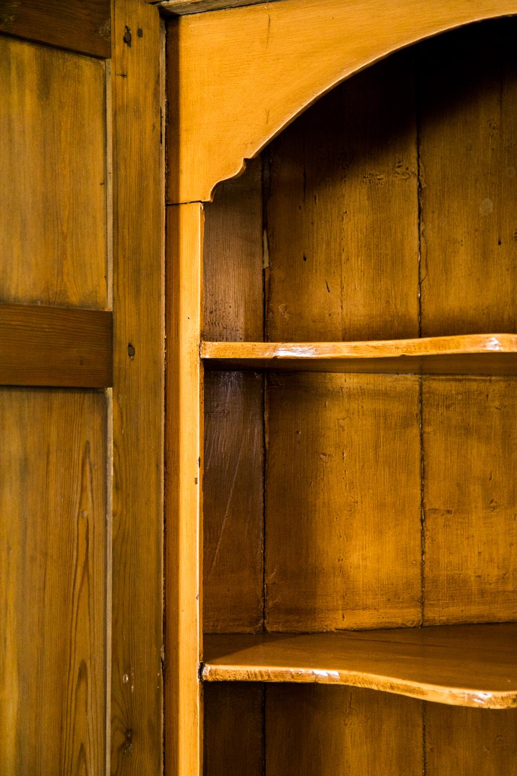 antique pine corner cupboards