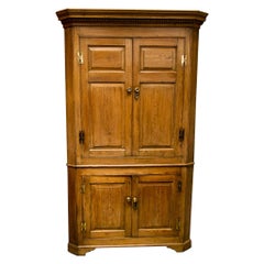 English Pine Corner Cupboard