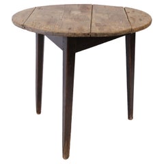 Antique English Pine Cricket Table
