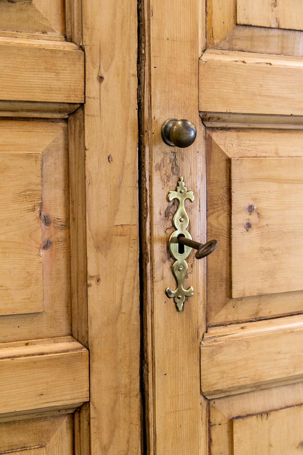 antique english pine cupboard