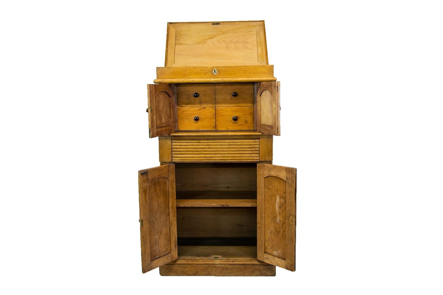Mid-19th Century English Pine Cupboard For Sale