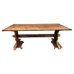 Mesa de comedor inglesa de pino