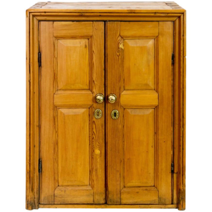 English Pine Double Door Cupboard
