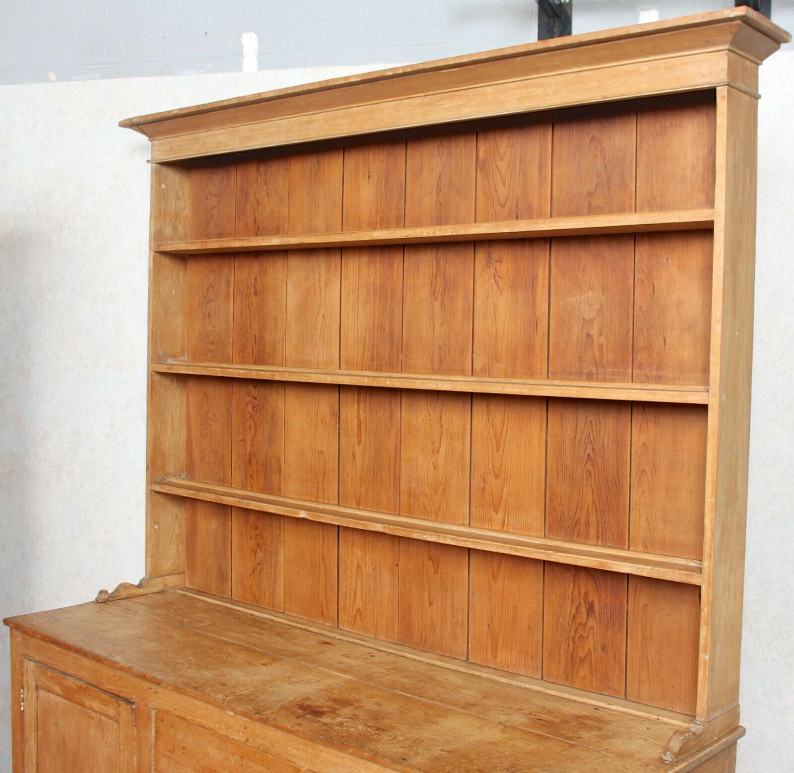 English Pine Dresser 19th Century Kitchen Welsh Dresser In Good Condition For Sale In Newcastle upon Tyne, GB