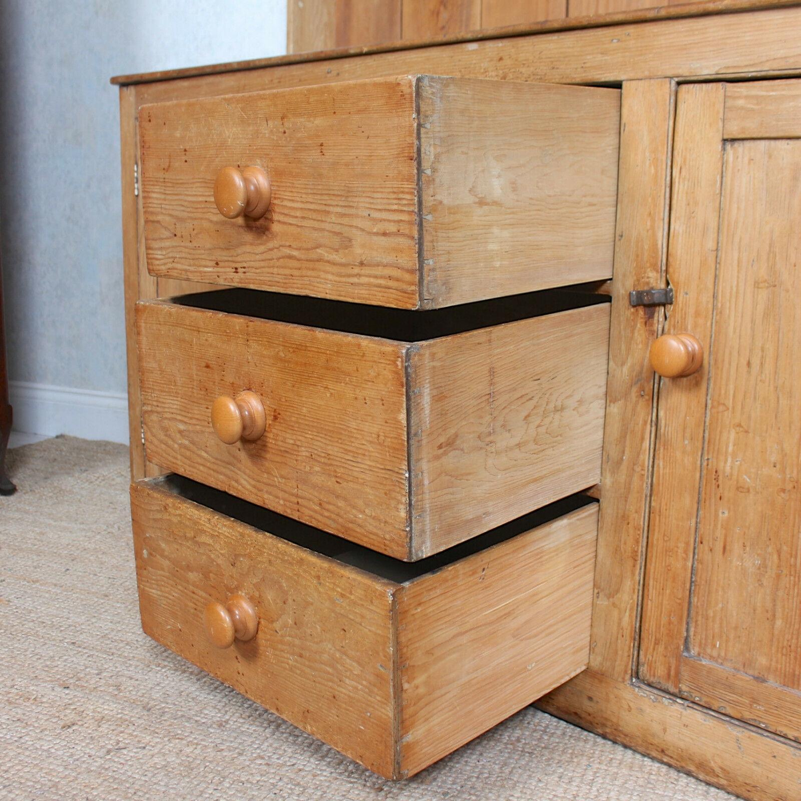 English Pine Dresser 19th Century Kitchen Welsh Dresser For Sale 3