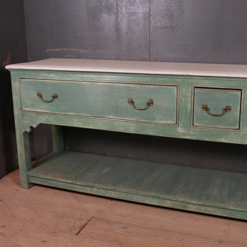 Large 19th Century style English painted pine 3 drawer dresser base. 1840.

This piece can be custom made to your specific dimensions and choice of paint colour.

Reference: 6422

Dimensions
103 inches (262 cms) Wide
21 inches (53 cms) Deep
33.5