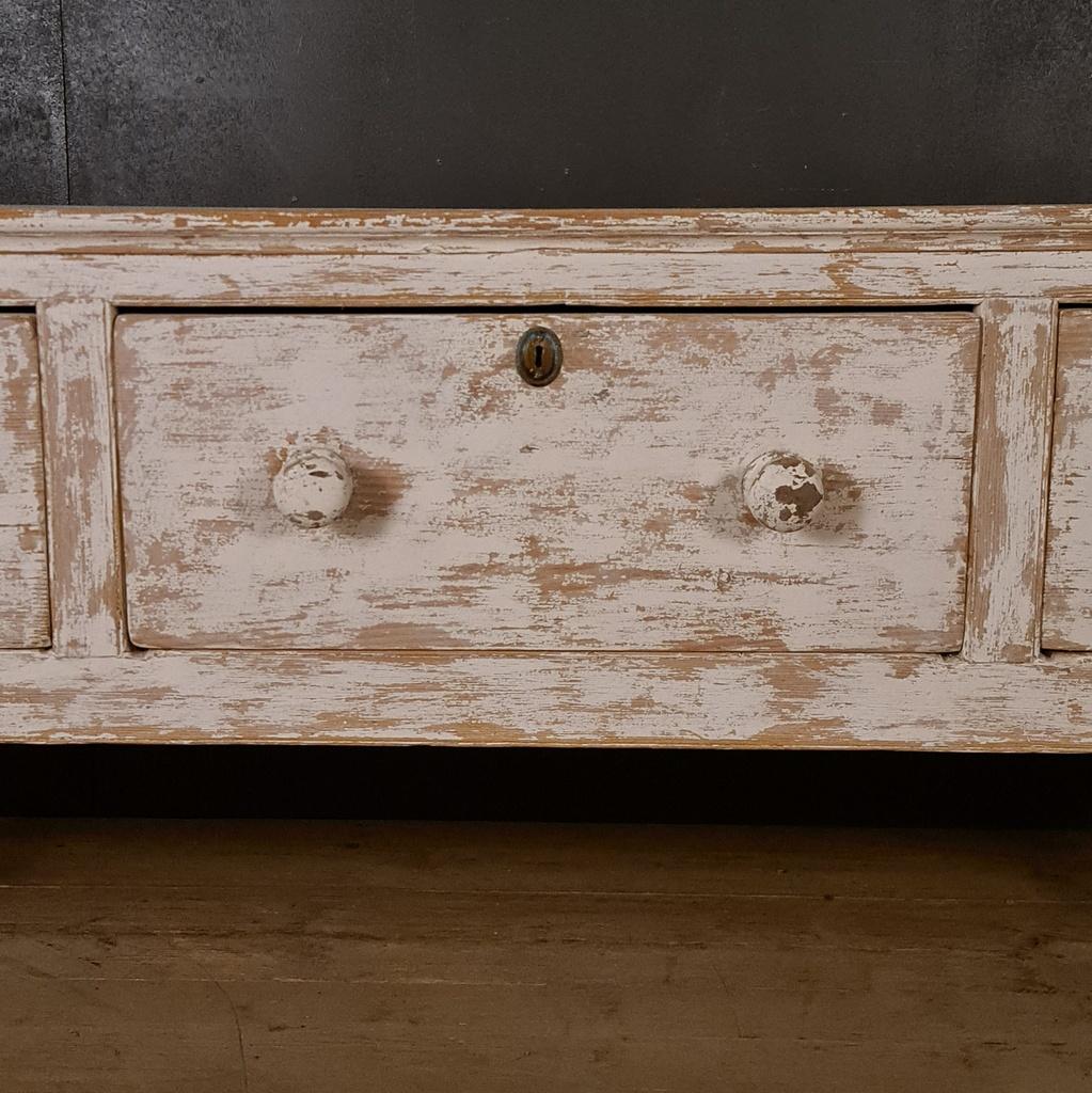 George III English Pine Dresser Base