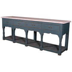 Antique English Pine Dresser Base