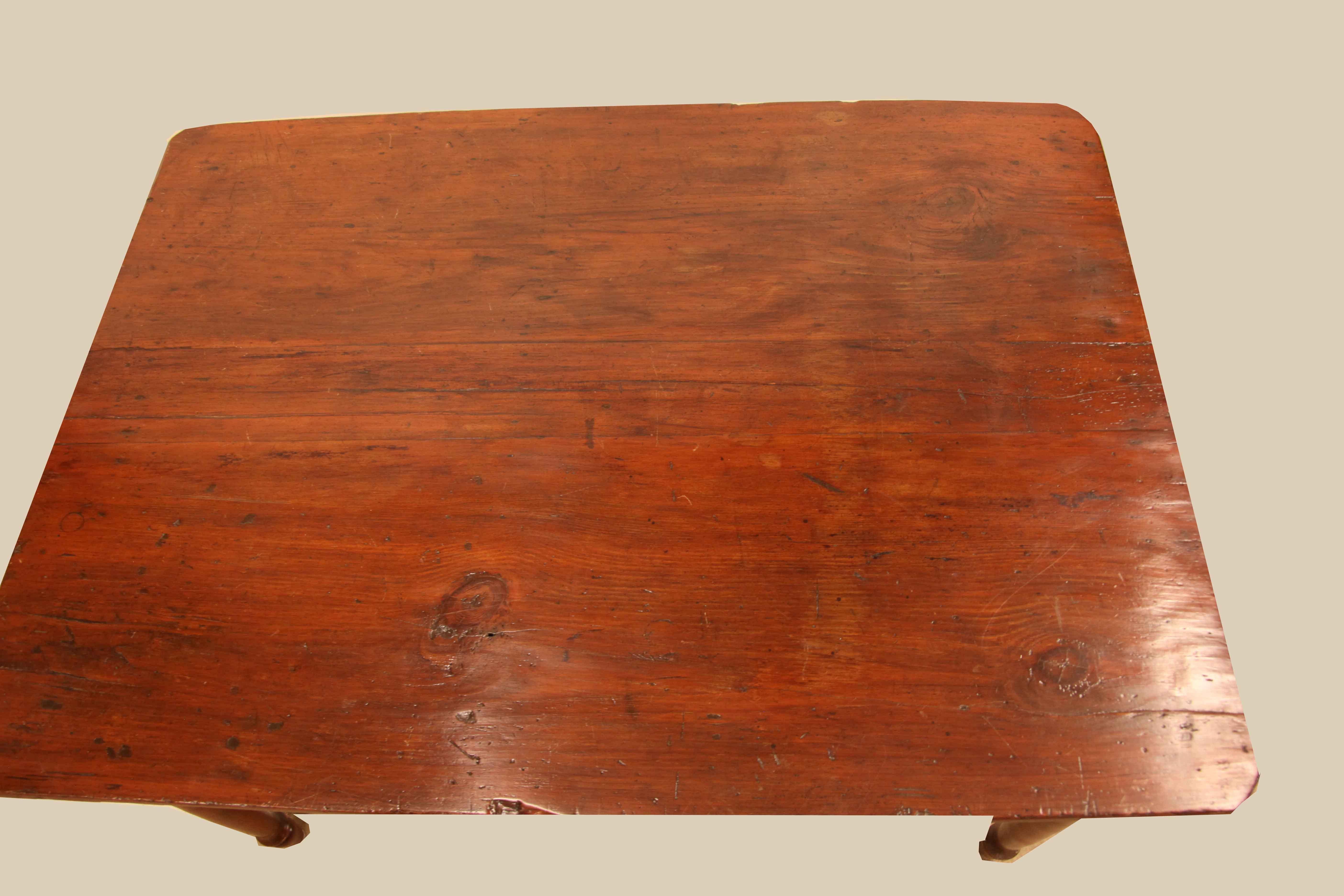 Late 19th Century English Pine Farm Table For Sale