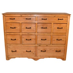 English Pine Fleet of Drawers, Circa 1930