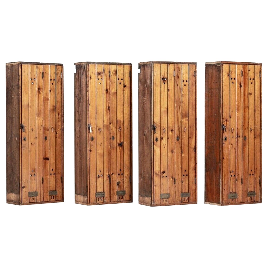 Lockers de club de golf anglais en pin