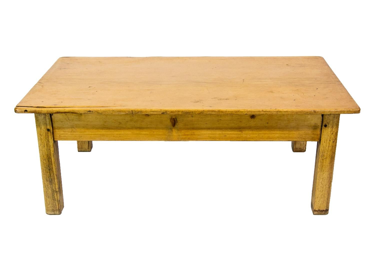 Fruitwood English Pine One Drawer Coffee Table