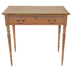 English Pine One Drawer Side Table