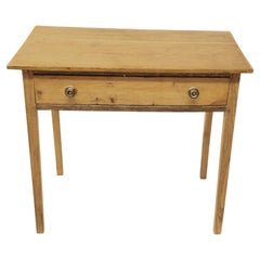 English Pine One Drawer Side Table