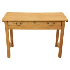 English Pine One Drawer Side Table