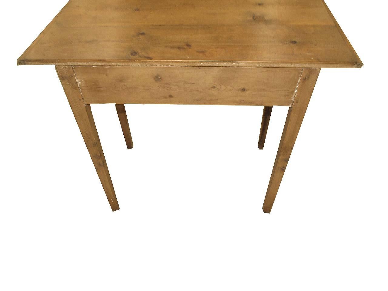 English Pine One Drawer Table 1