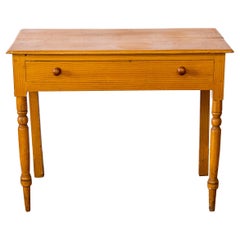 English Pine One Drawer Table