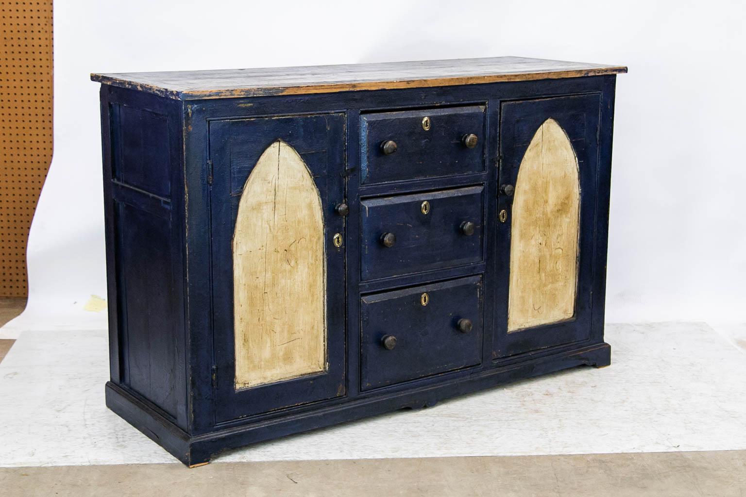 English Pine Painted Server For Sale 5