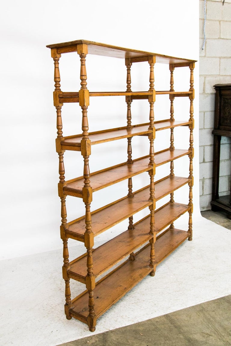 English Pine SevenTier Shelf at 1stDibs