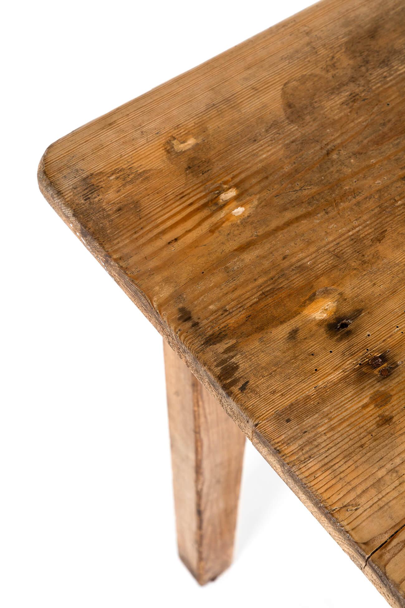 English Pine Side Table For Sale 3