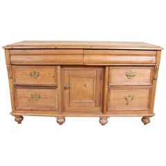 English Pine Sideboard Dresser Base Large Arts & Crafts Country Farm Rustic
