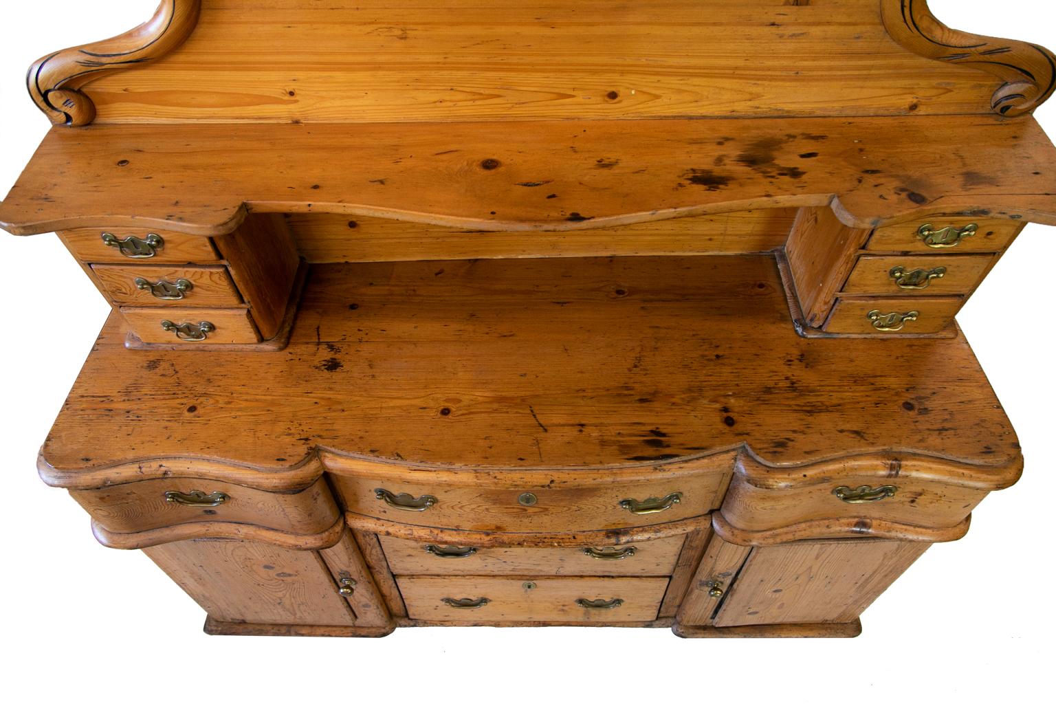 antique english pine sideboard