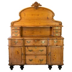 Antique English Pine Sideboard