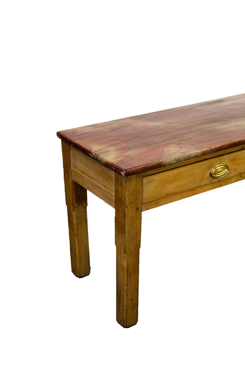 Late 19th Century English Pine Sideboard/Serving Table For Sale