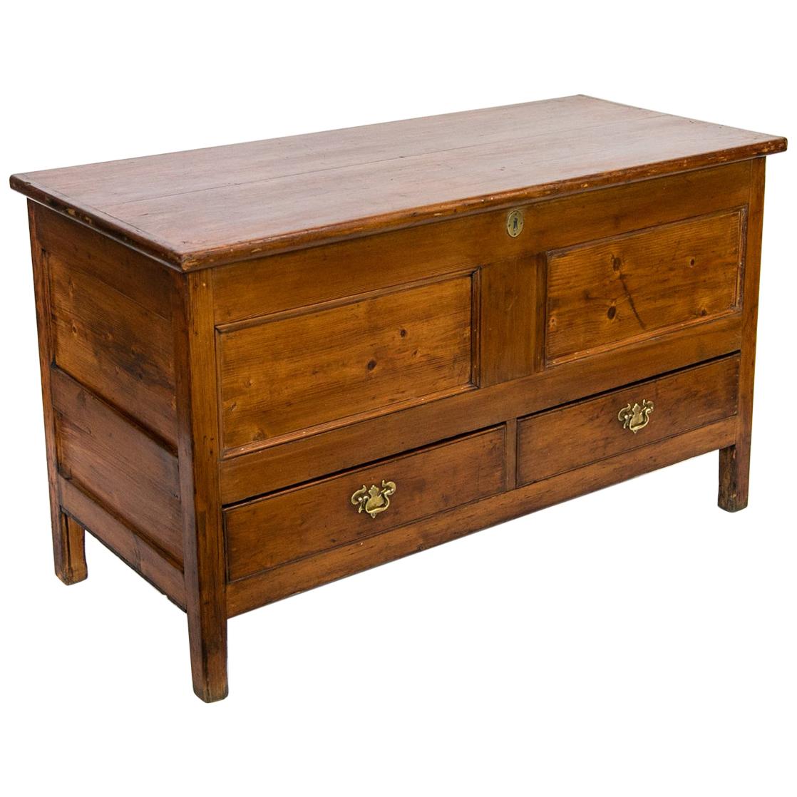 English Pine Two-Drawer Blanket Chest