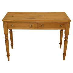 English Pine Two Drawer Table