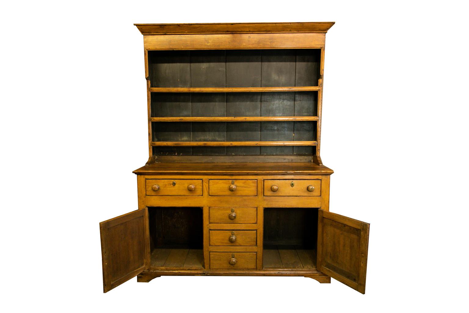 Mid-19th Century English Pine Welsh Dresser