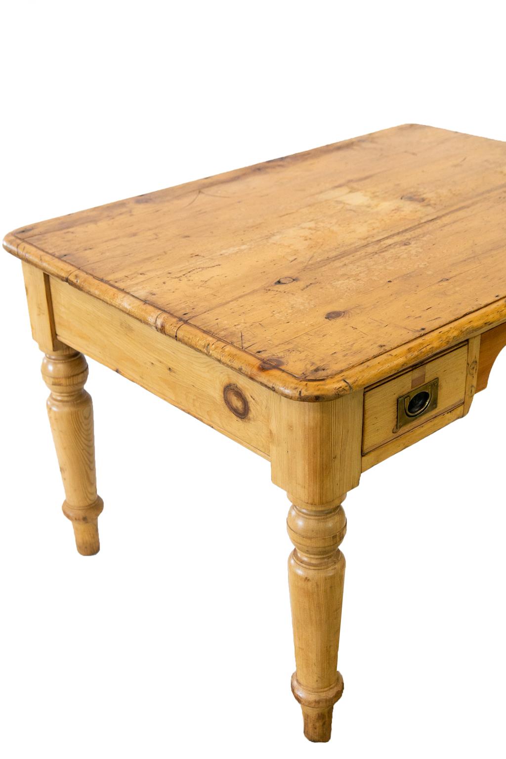 Mid-19th Century English Pine Writing Table