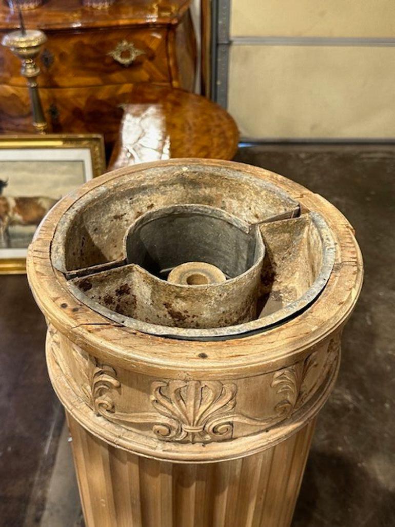 19th Century English Planter and Pedestal For Sale