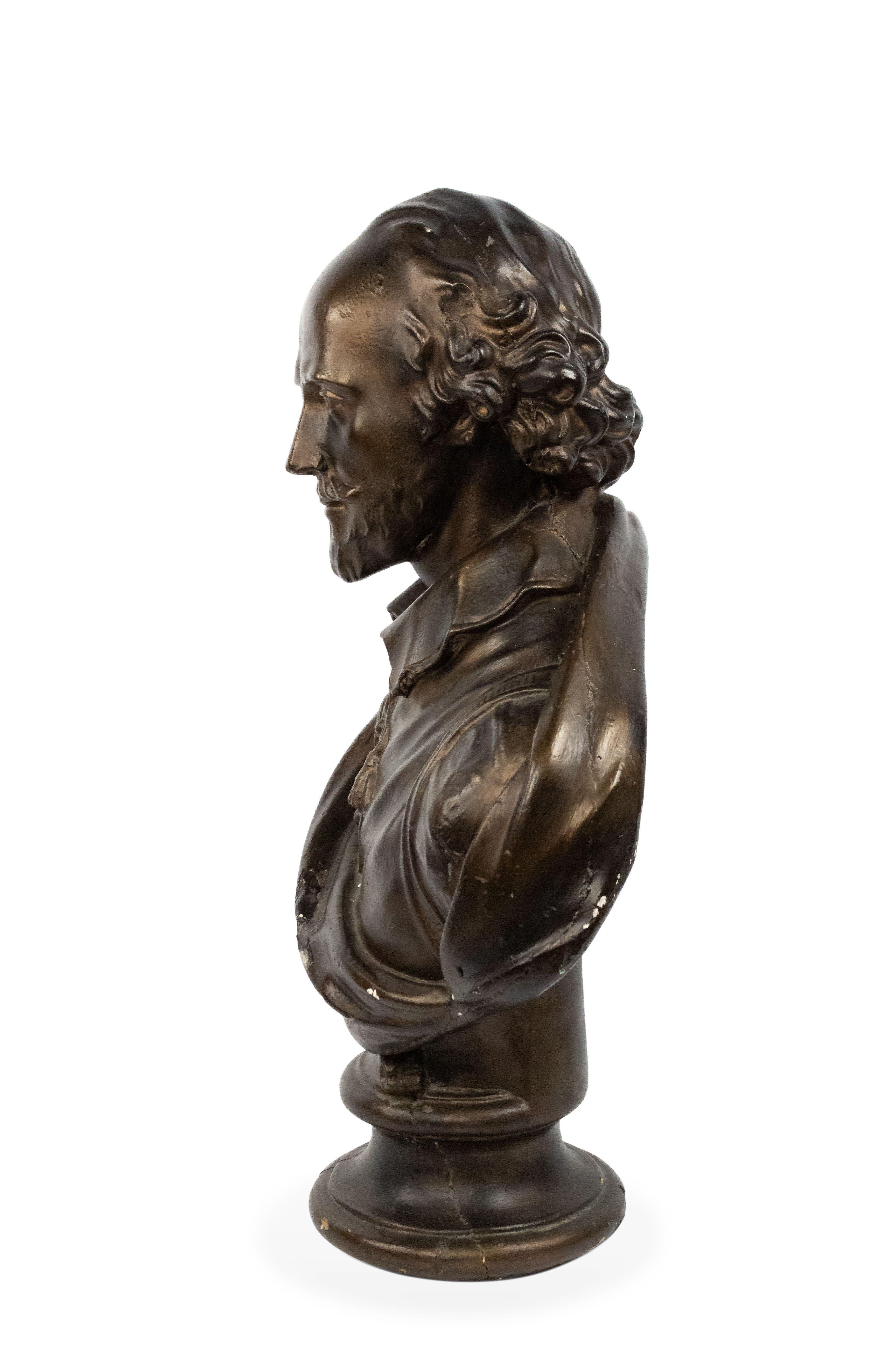 Fatto a mano Busto di Shakespeare in gesso inglese in vendita