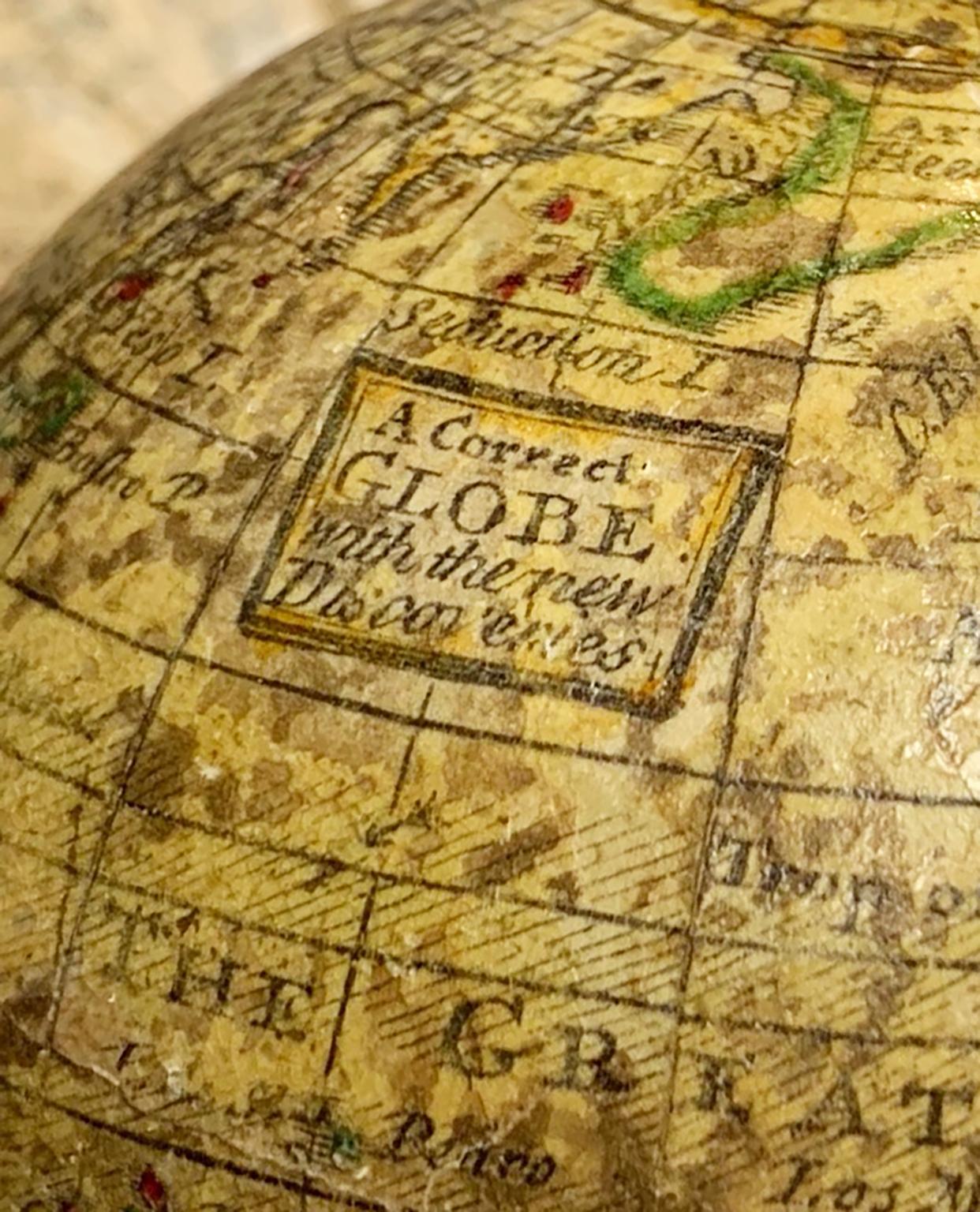 English Pocket Globe, London, Circa 1775-1798 For Sale 1
