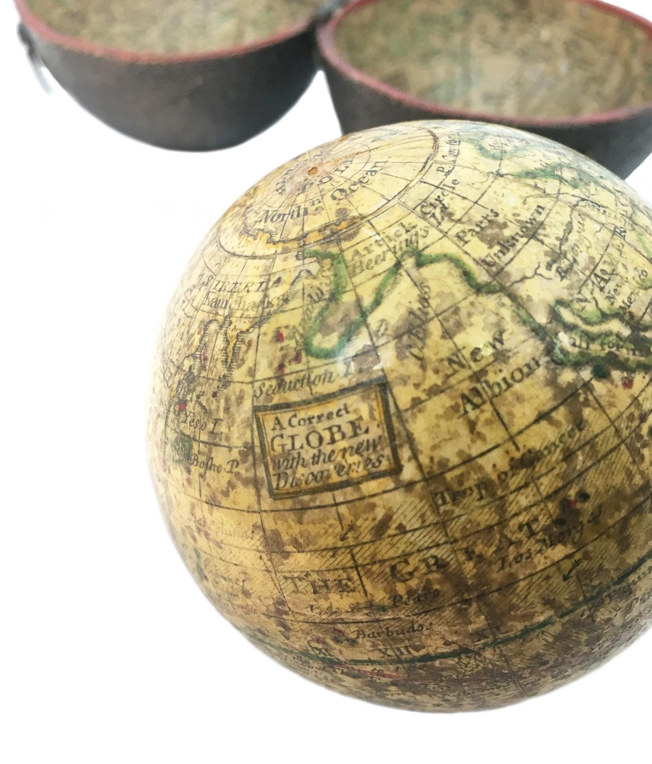 George III Anglais Pocket Globe, Londres, vers 1775-1798 en vente