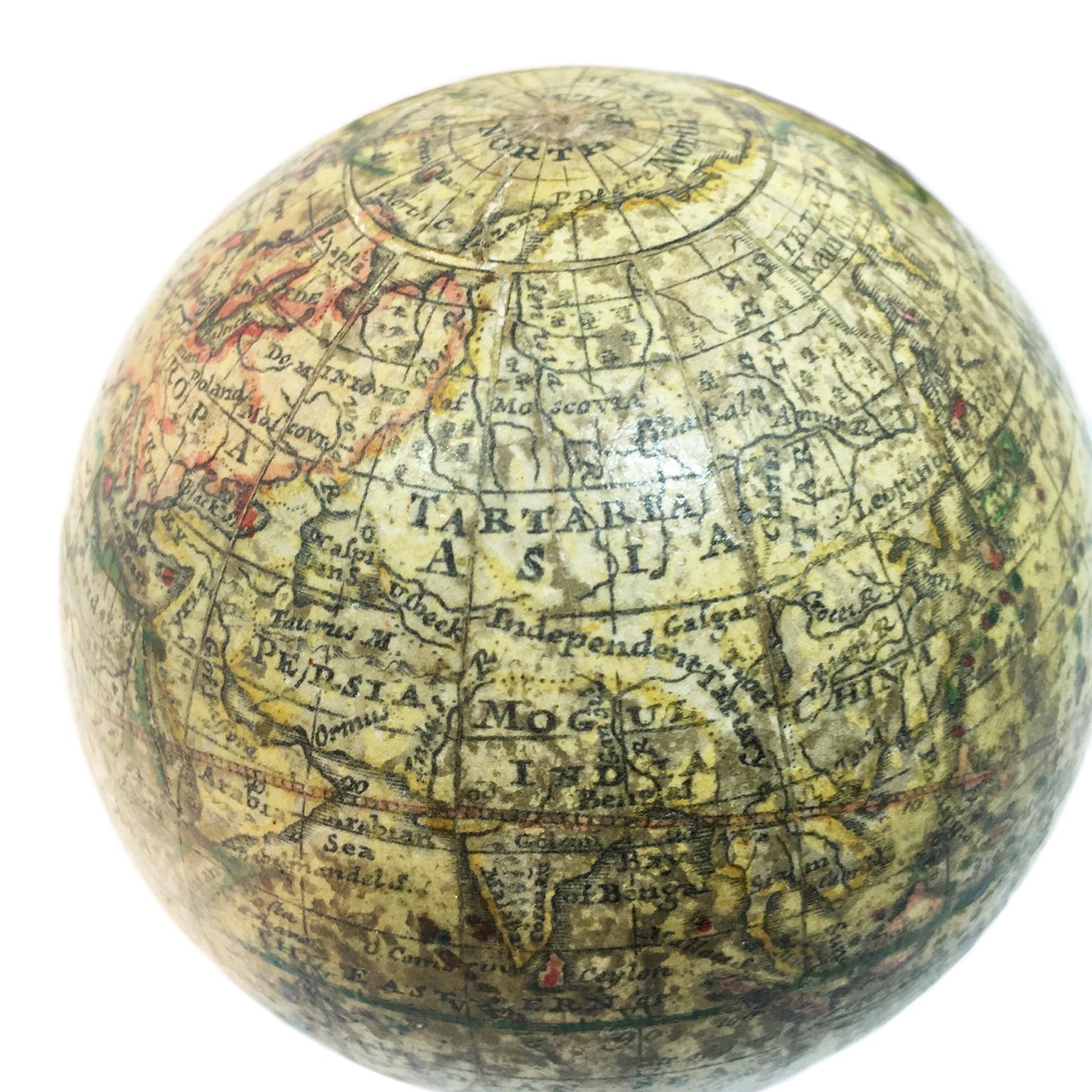 George III English Pocket Globe, London, Circa 1775-1798 For Sale